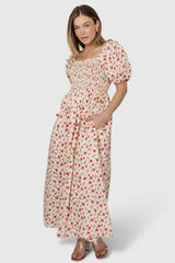 Haddie Smocked Midi Dress