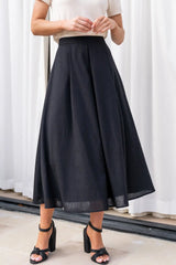 Katie Pleated Midi Skirt