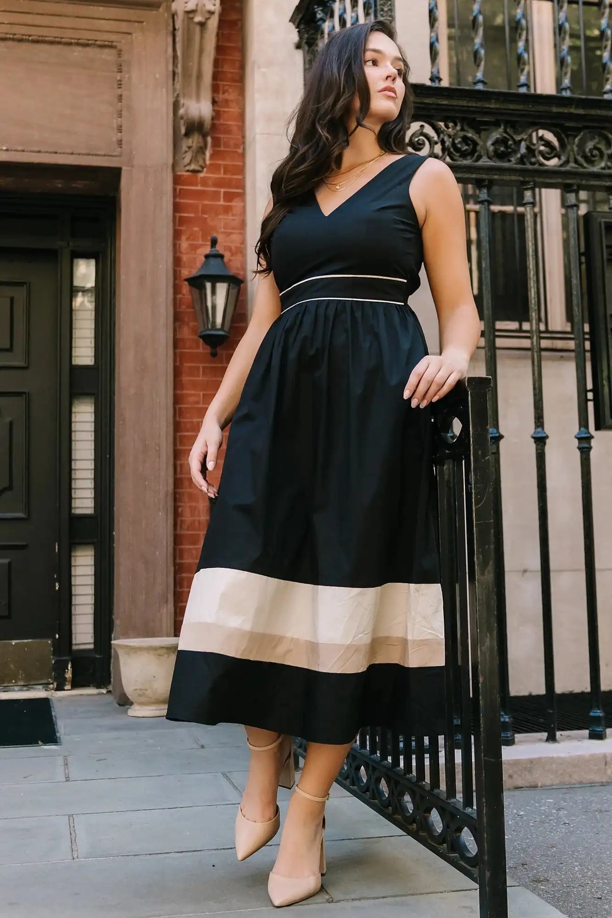 Oxford Midi Dress