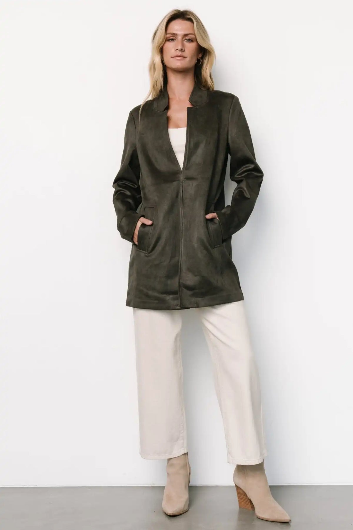 Queenie Faux Suede Jacket