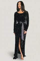 Julia Sequin Maxi Dress