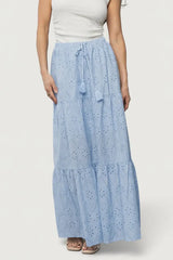 Juana Eyelet Maxi Skirt