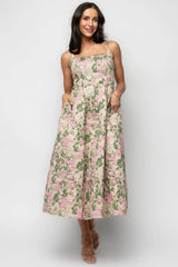 Antoinette Embossed Midi Dress