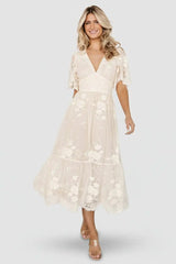 Clarisa Lace Midi Dress