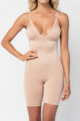Essential Deep V Mid Thigh Bodysuit