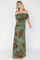 Tilden Off Shoulder Maxi Dress