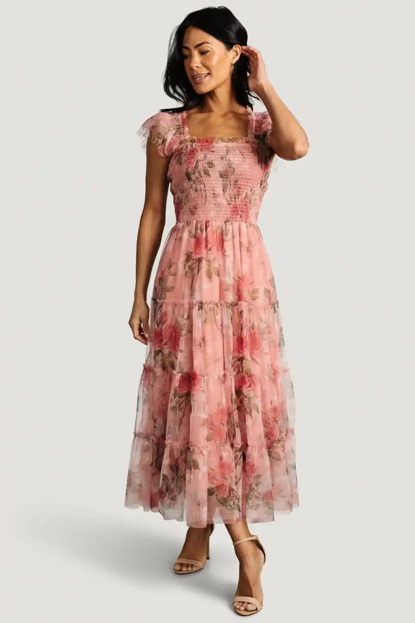 Clementine Tulle Midi Dress